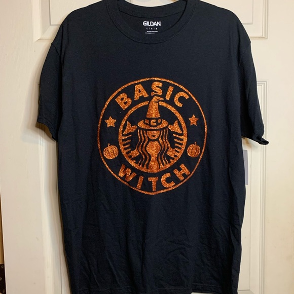 Basic Witch T-shirt Custom Glitter NWT mult sizes - Picture 2 of 12